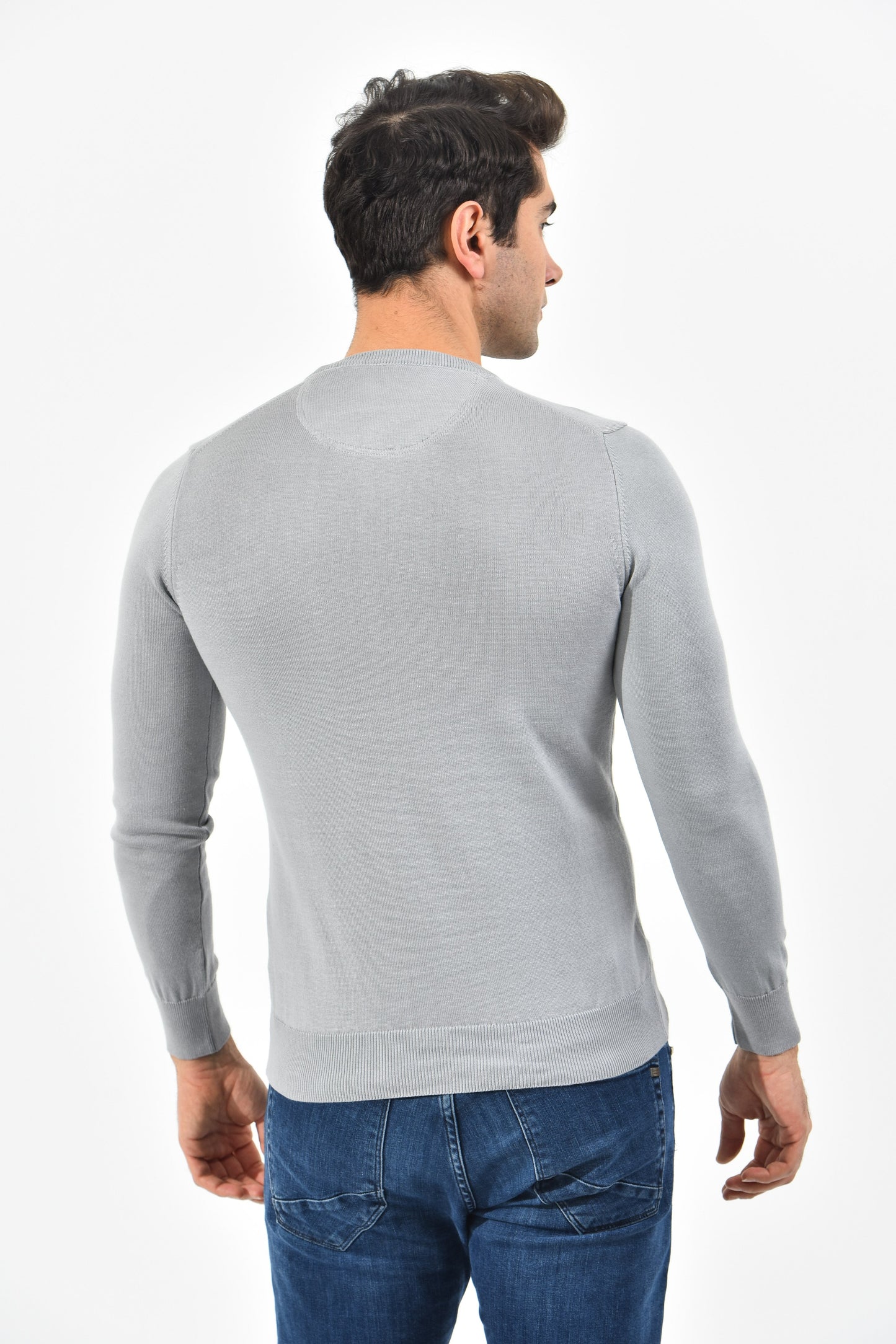 Lacoste Pullover Herren Grau Rundhalsausschnitt