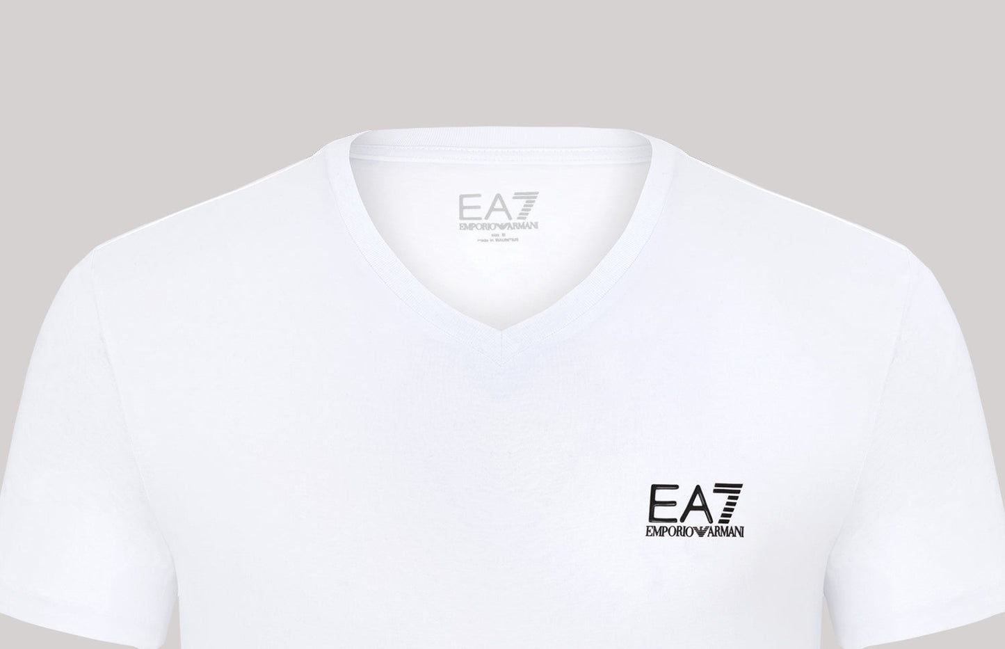 Emporio Armani T-Shirt Herren Weiss V-Ausschnitt
