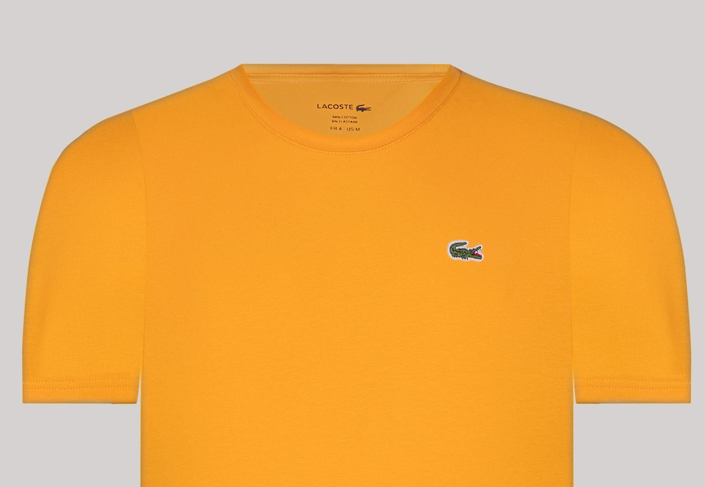 Lacoste T-Shirt Herren Orange Rundhals