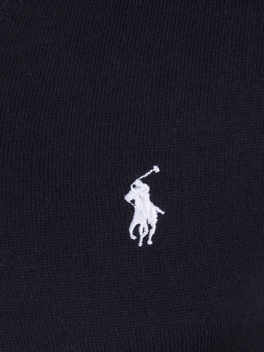 Ralph Lauren Pullover Herren Navy/Weiss V-Ausschnitt