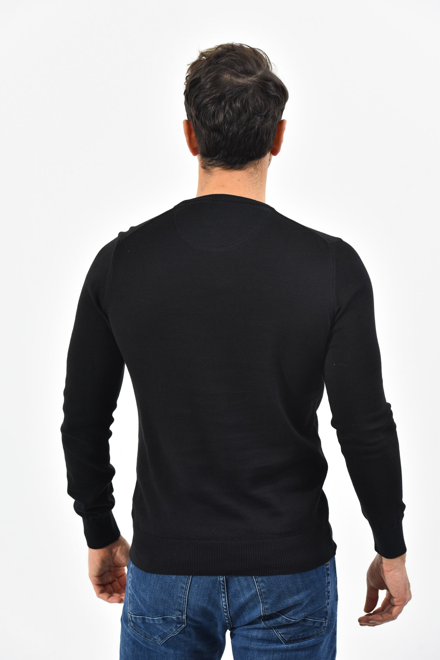 Lacoste Pullover Herren Schwarz Rundhalsausschnitt