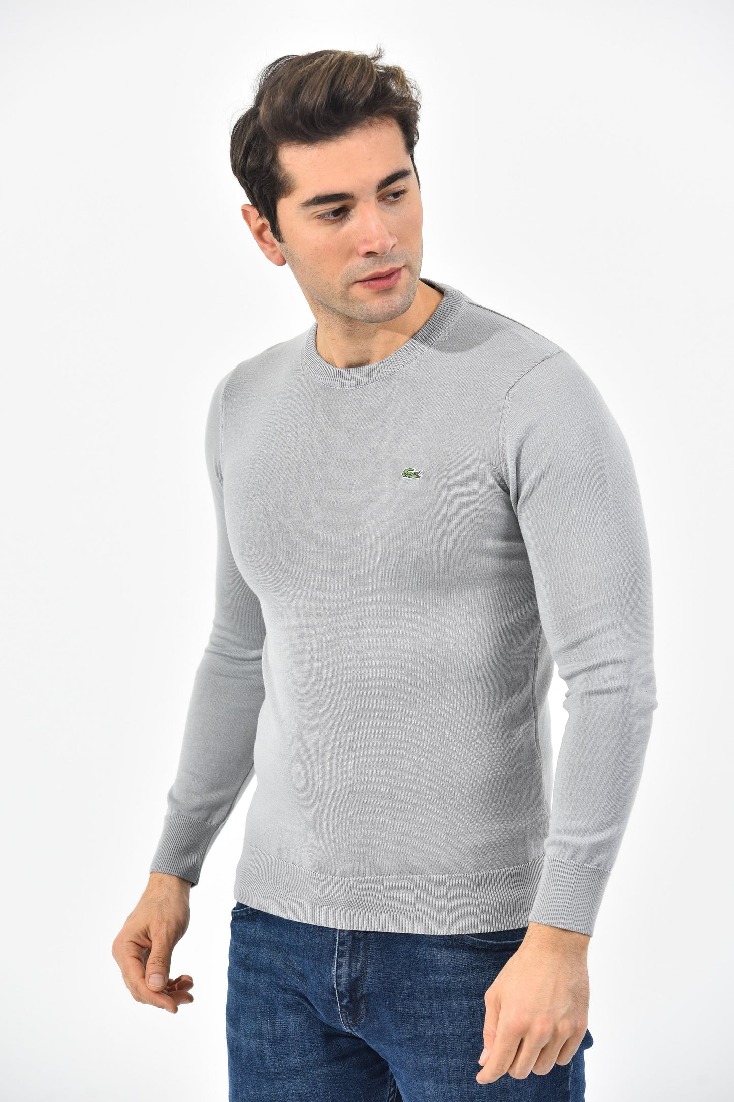 Lacoste Pullover Herren Grau Rundhalsausschnitt