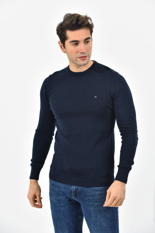 Tommy Hilfiger Pullover Herren Schwarz Rundhalsausschnitt