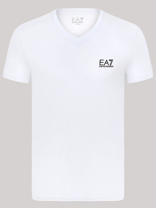 Emporio Armani T-Shirt Herren Weiss V-Ausschnitt