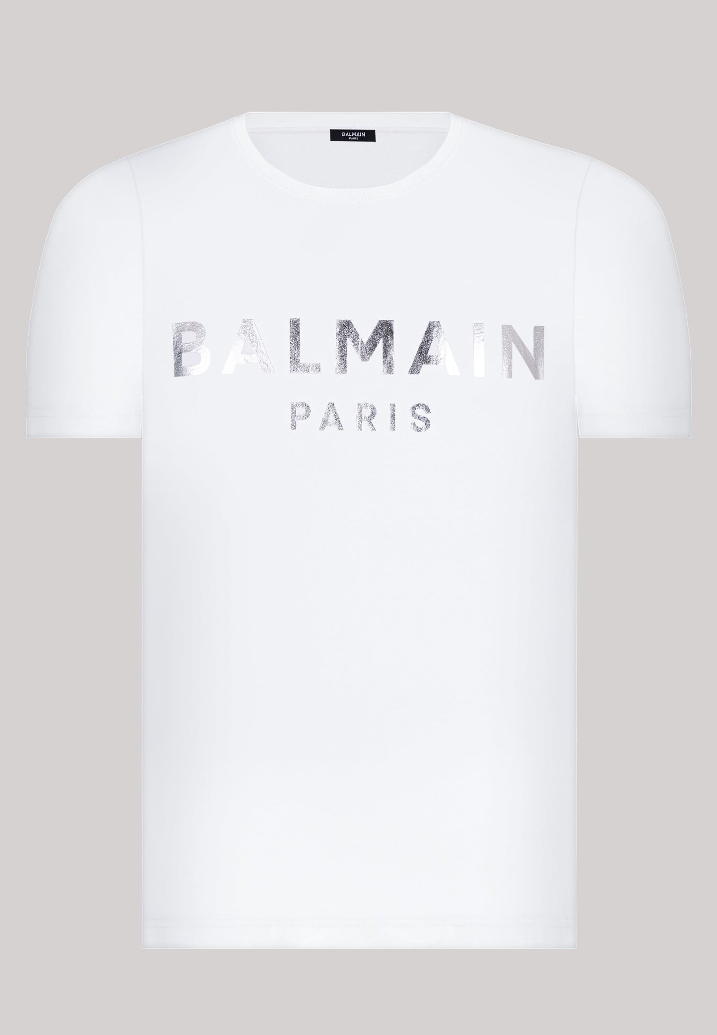 Balmain Paris T-Shirt Herren Weiss Rundhalsausschnitt