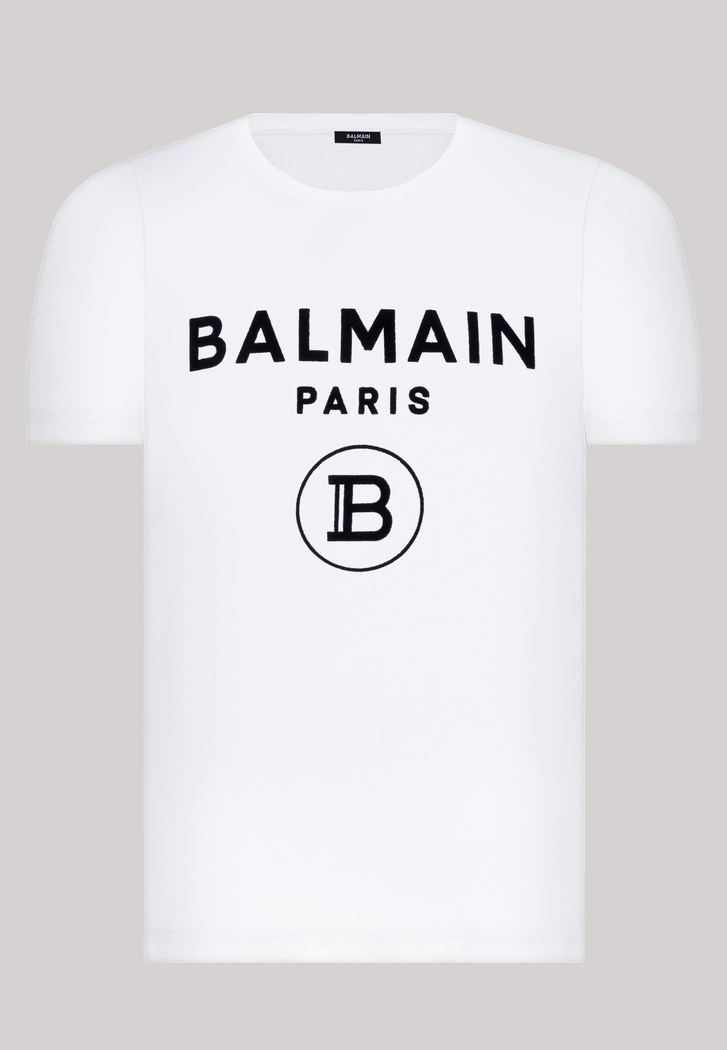 Balmain Paris T-Shirt Herren Weiss Rundhalsausschnitt