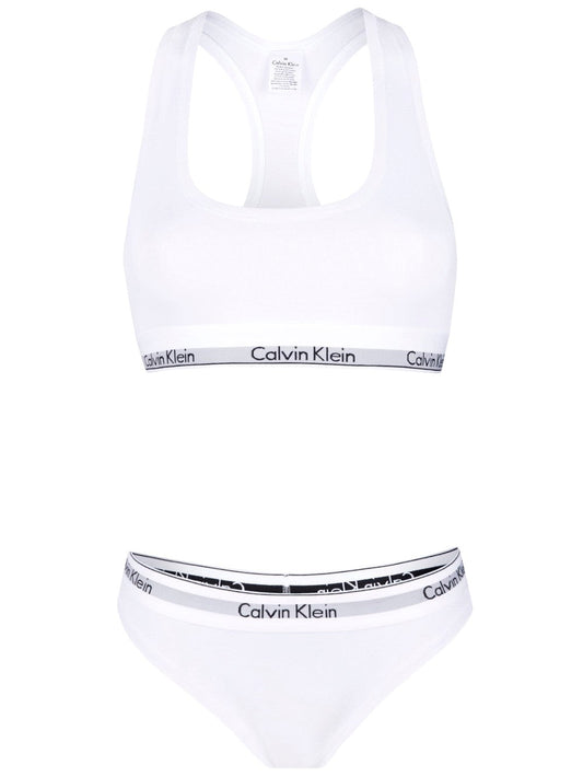 Calvin Klein Slip mit BH Damen Weiss