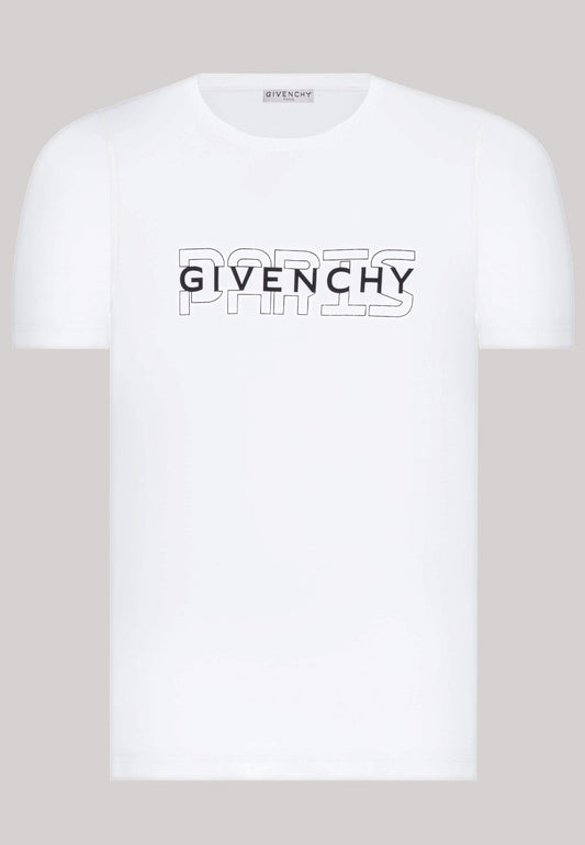 Givenchy T-Shirt Herren Weiss Rundhalsausschnitt