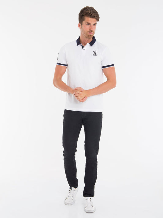 Hackett London Poloshirt Herren Weiss