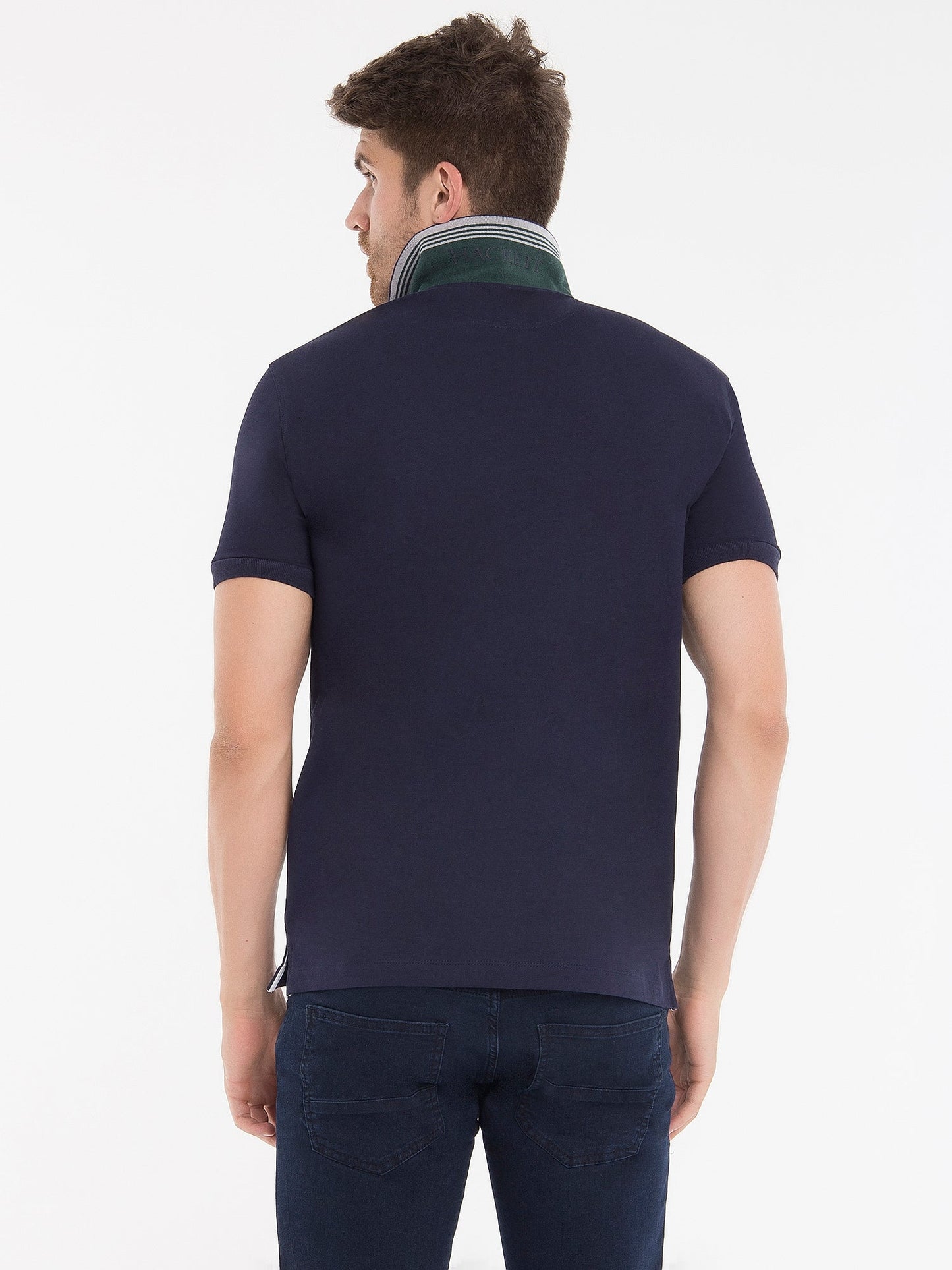 Hackett London Poloshirt Herren Navy Grau