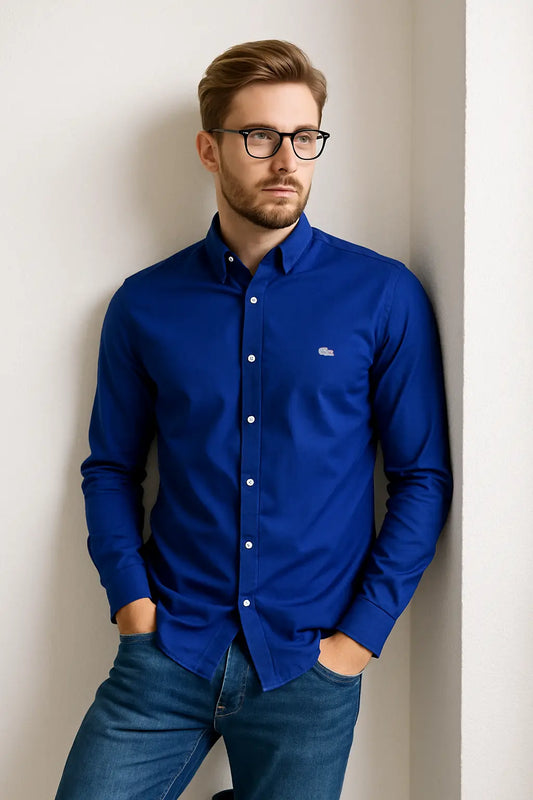 Lacoste Hemd Herren Saxblau