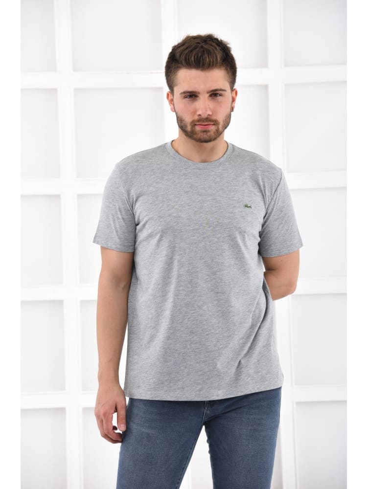 Lacoste T-Shirt Herren Grau Rundhals