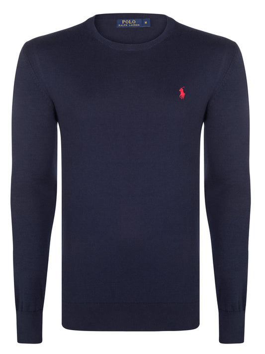 Ralph Lauren Pullover Herren Navy / Rot Rundhalsausschnitt