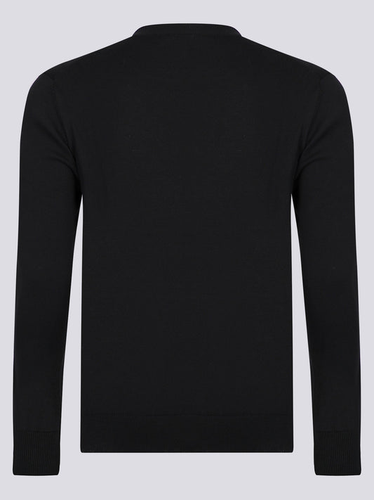 Ralph Lauren Pullover Herren Schwarz/Rot Rundhalsausschnitt