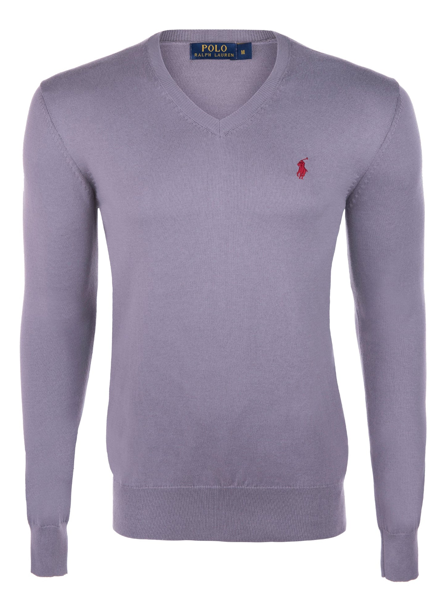 Ralph Lauren Pullover Herren Grau/Rot V-Ausschnitt