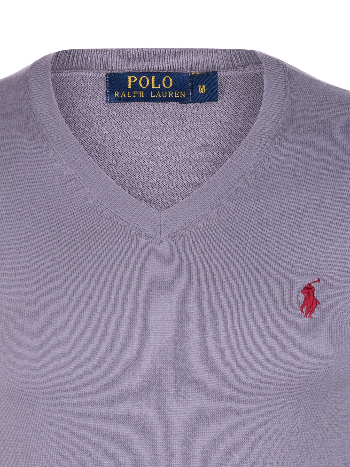Ralph Lauren Pullover Herren Grau/Rot V-Ausschnitt