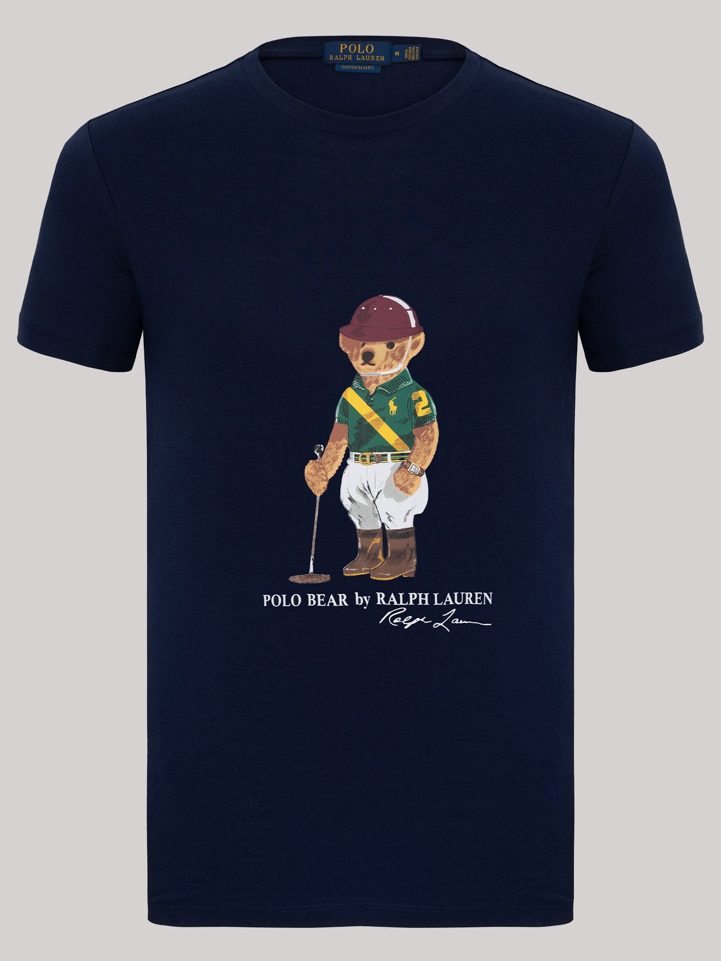 Ralph Lauren T-Shirt Herren Navy Rundhalsausschnitt Bear Design