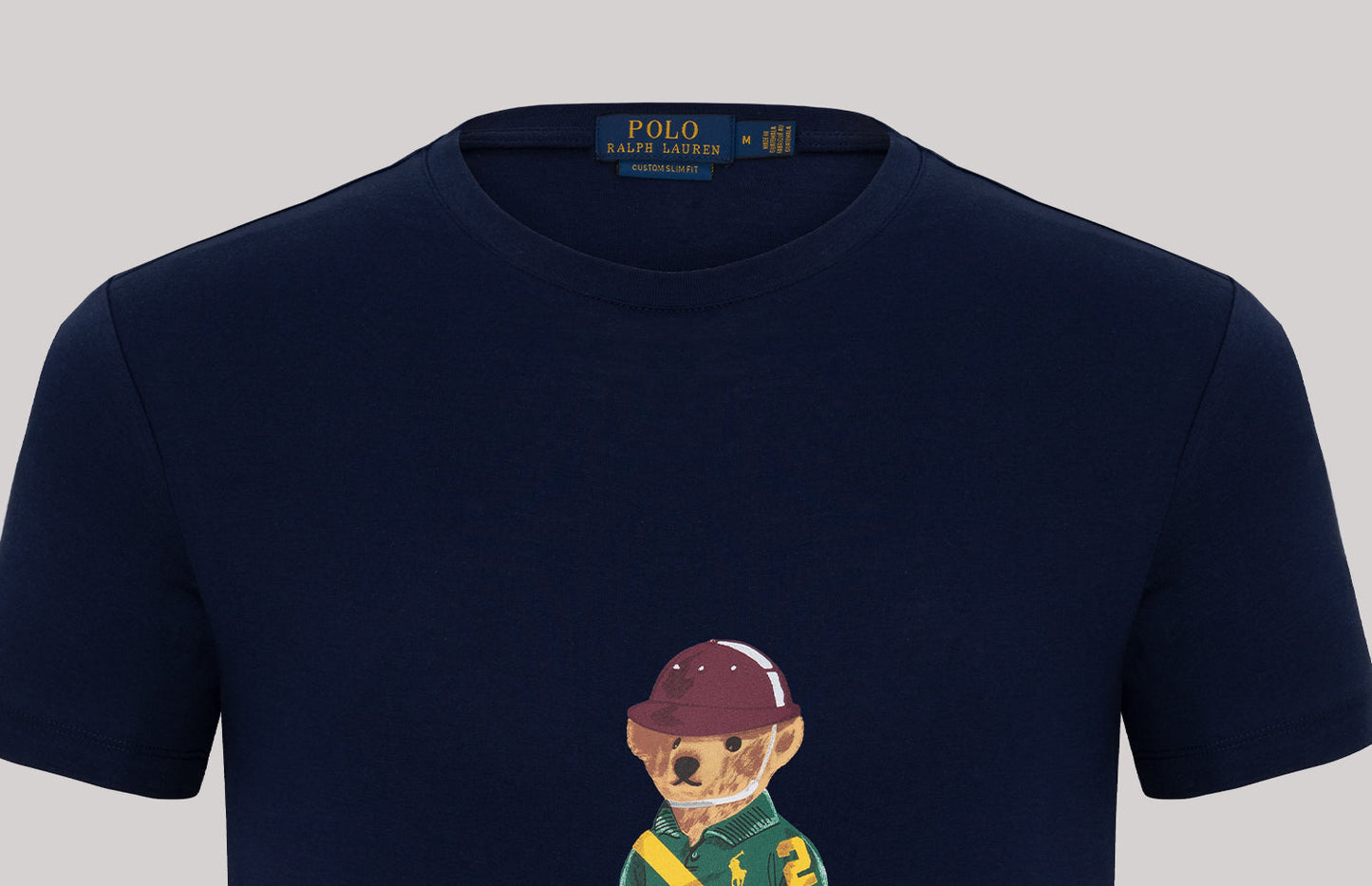 Ralph Lauren T-Shirt Herren Navy Rundhalsausschnitt Bear Design