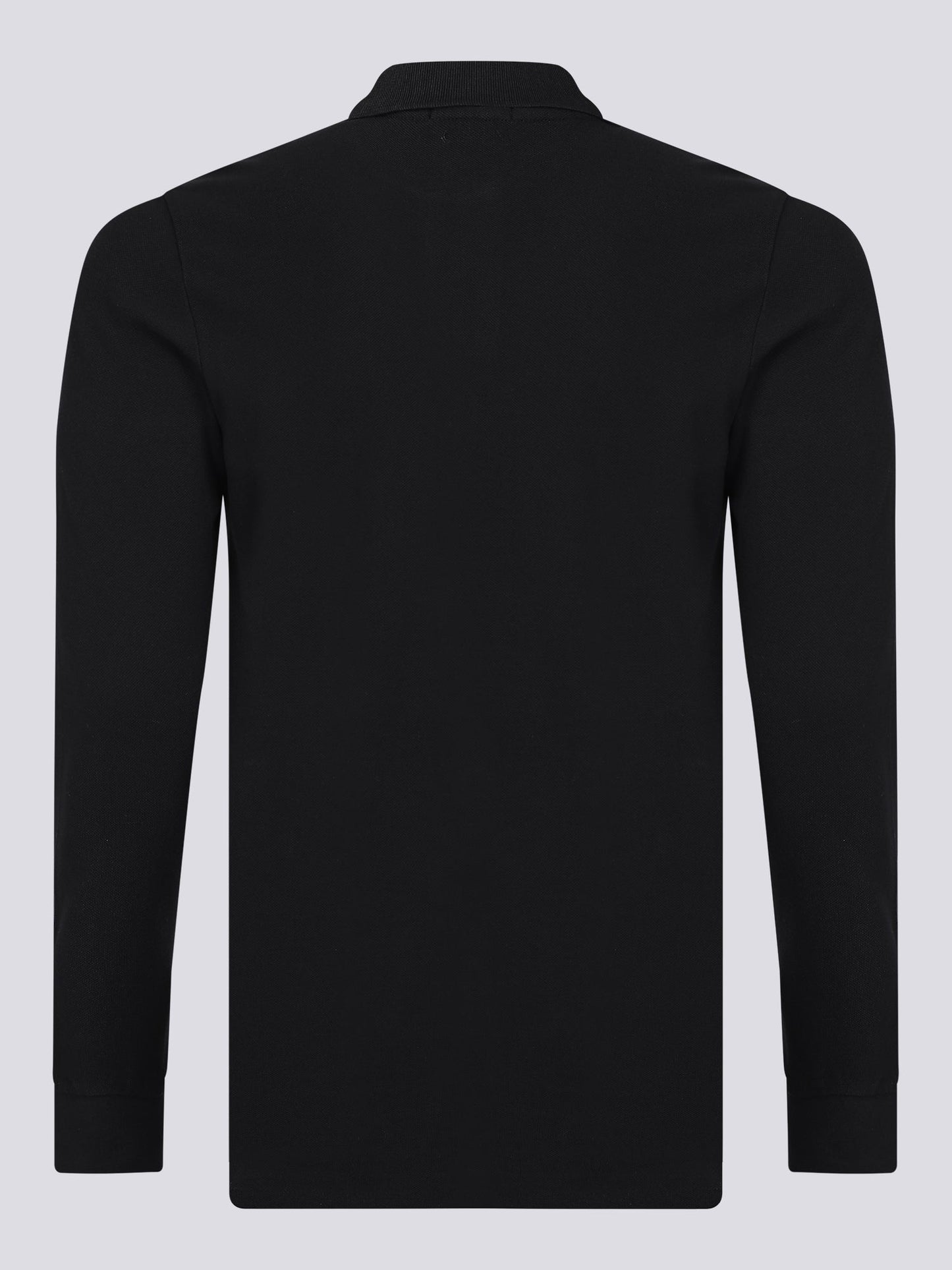 Ralph Lauren Poloshirt Herren Schwarz Langarm Slim Fit