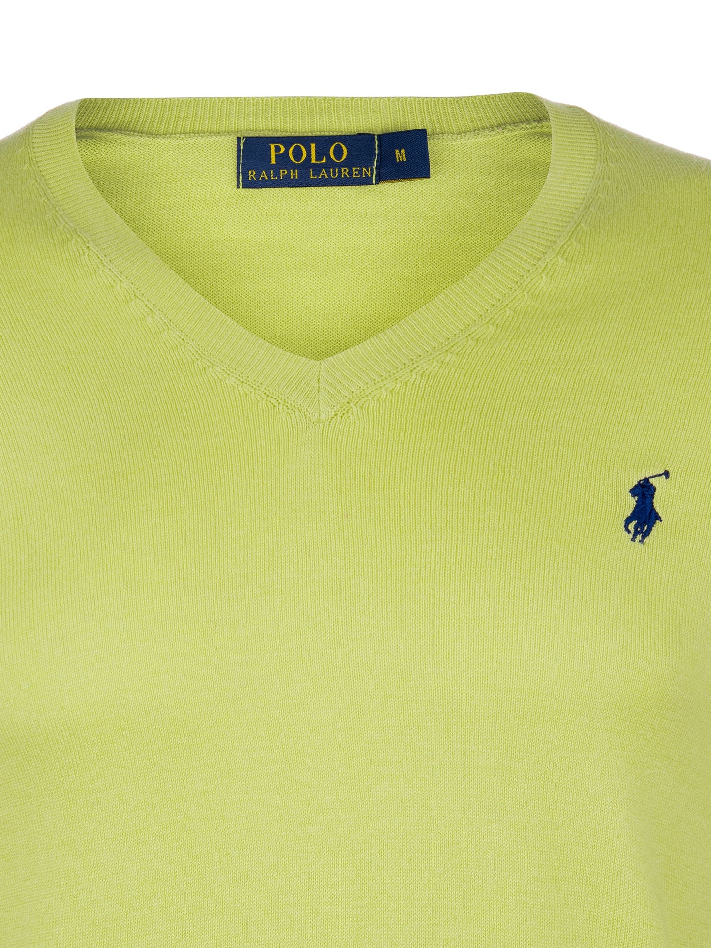 Ralph Lauren Pullover Herren Gelb/Lime V-Ausschnitt