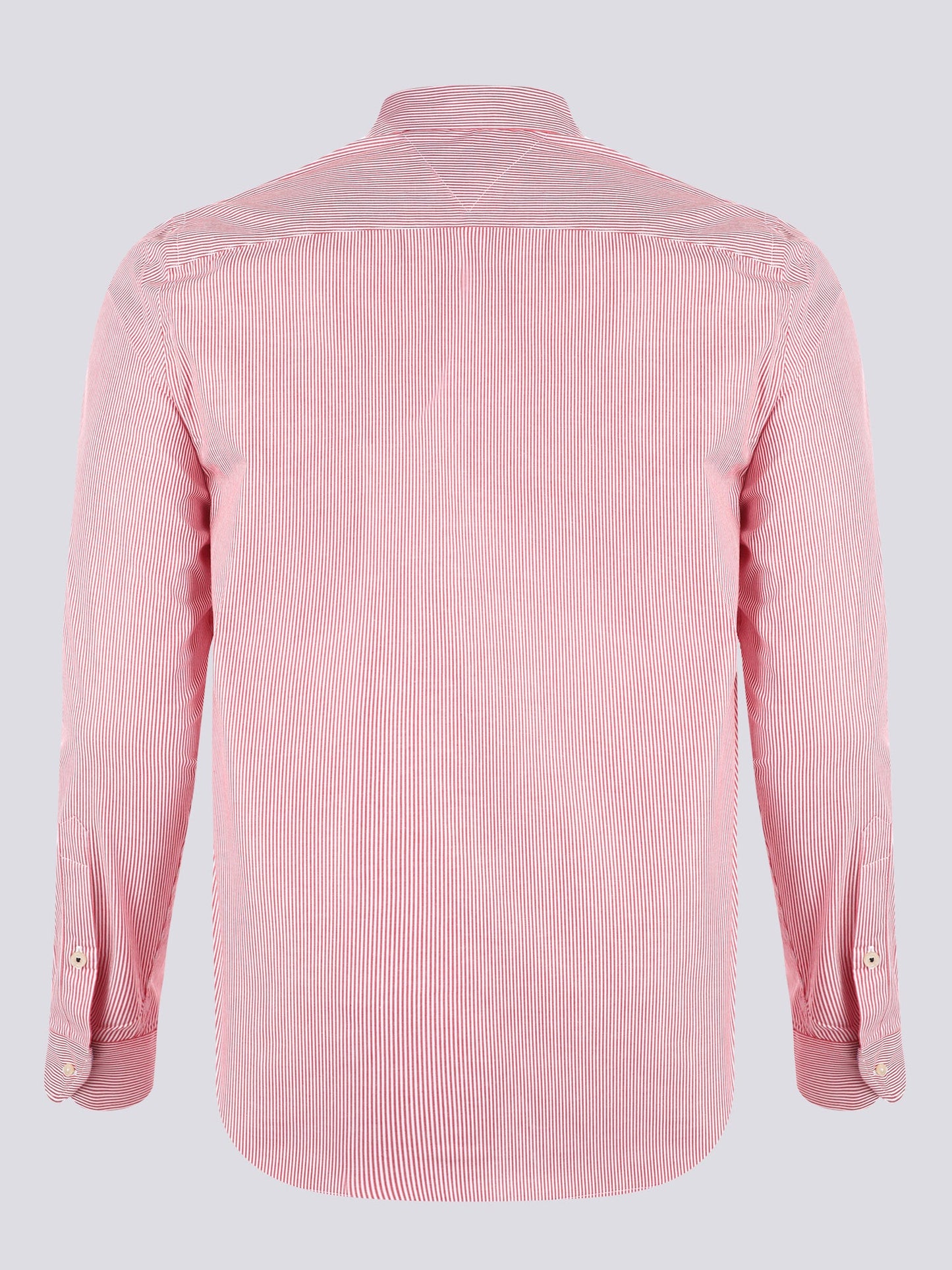 Tommy Hilfiger Hemd Herren Rot White Striped Poplin