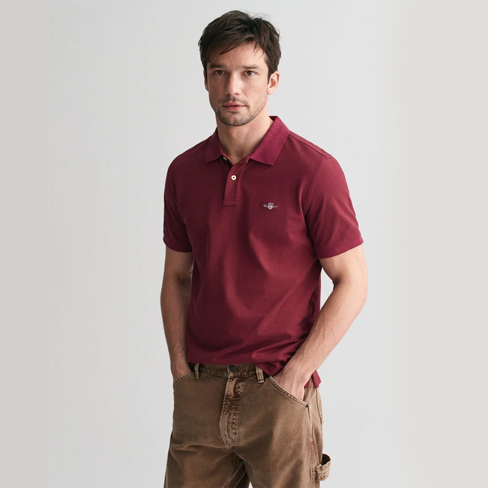 Gant Poloshirt Herren Bordeaux